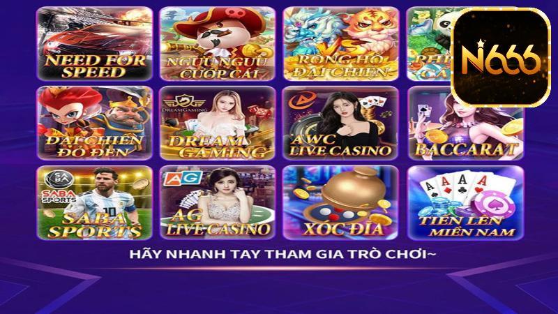 N666 sở hữu không gian game đồ sộ