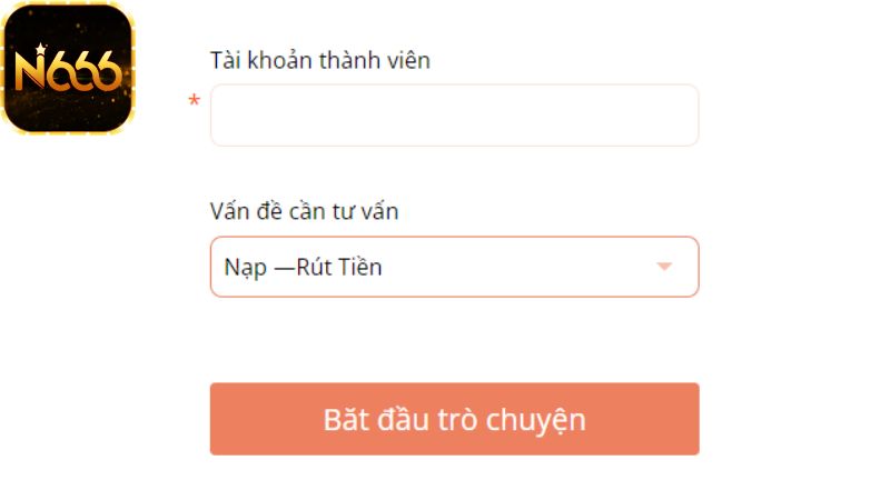 Thành viên liên hệ CSKH để được giải quyết các vấn đề nạp tiền 